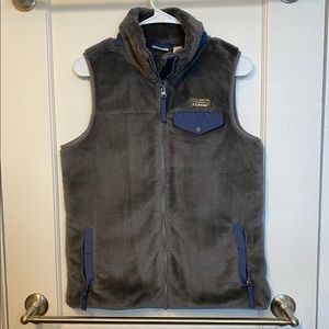 L.L. Bean cozy high-pile fleece vest
